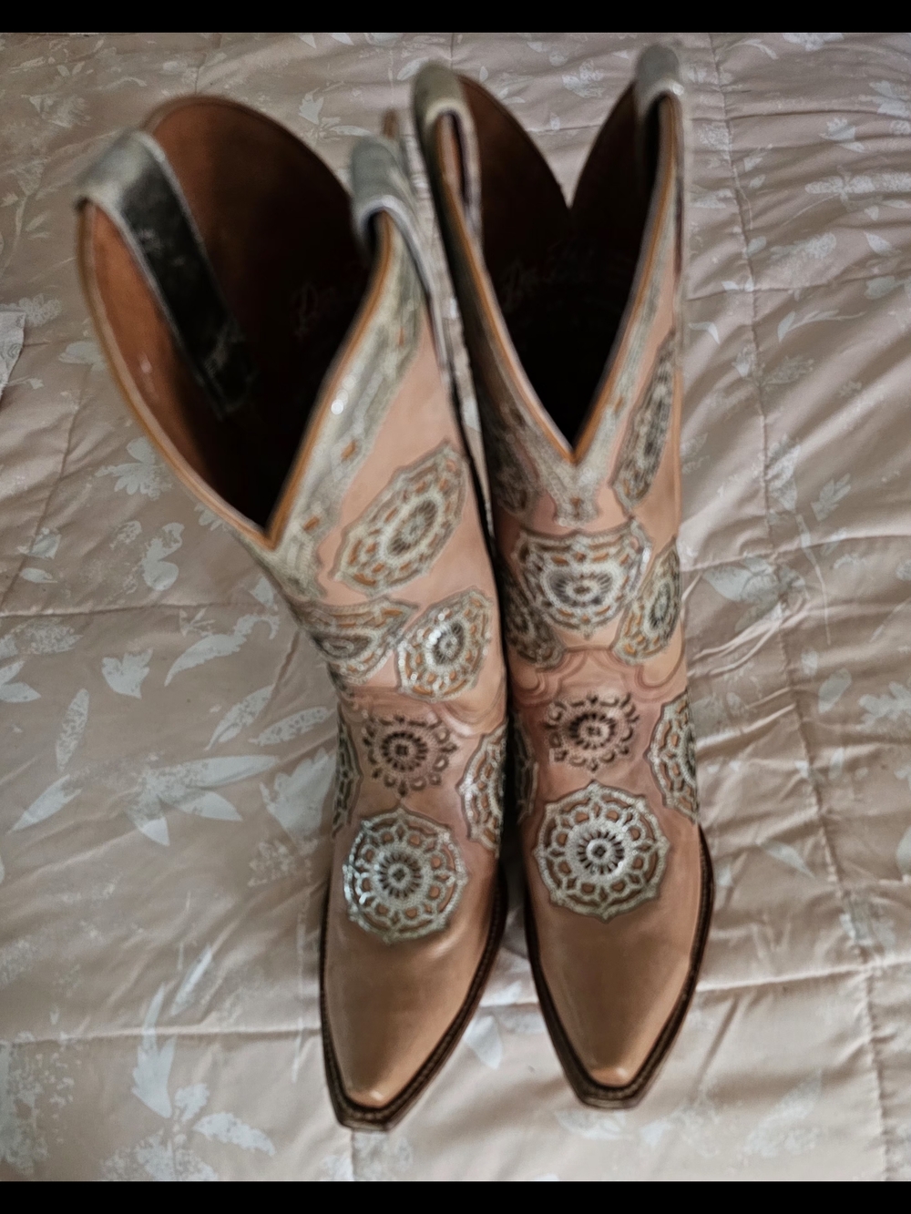 Dan Post Women's Circus Flower Western Boots - Picture 7 of 7